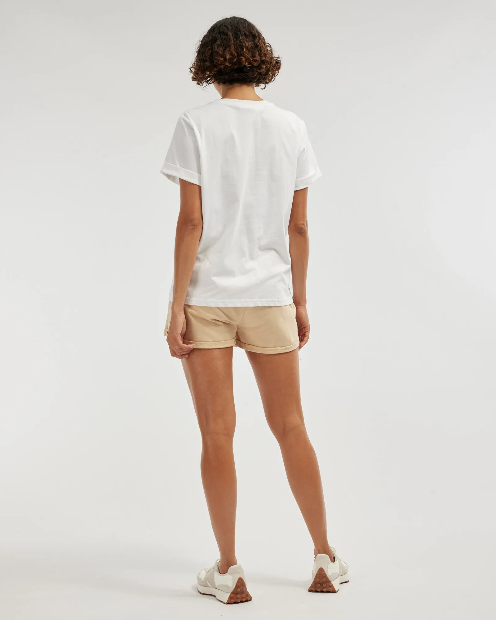 Abigail Rolled Hem Short - Hummus