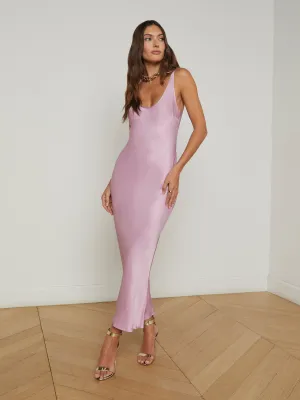 Akiya Satin Maxi Dress