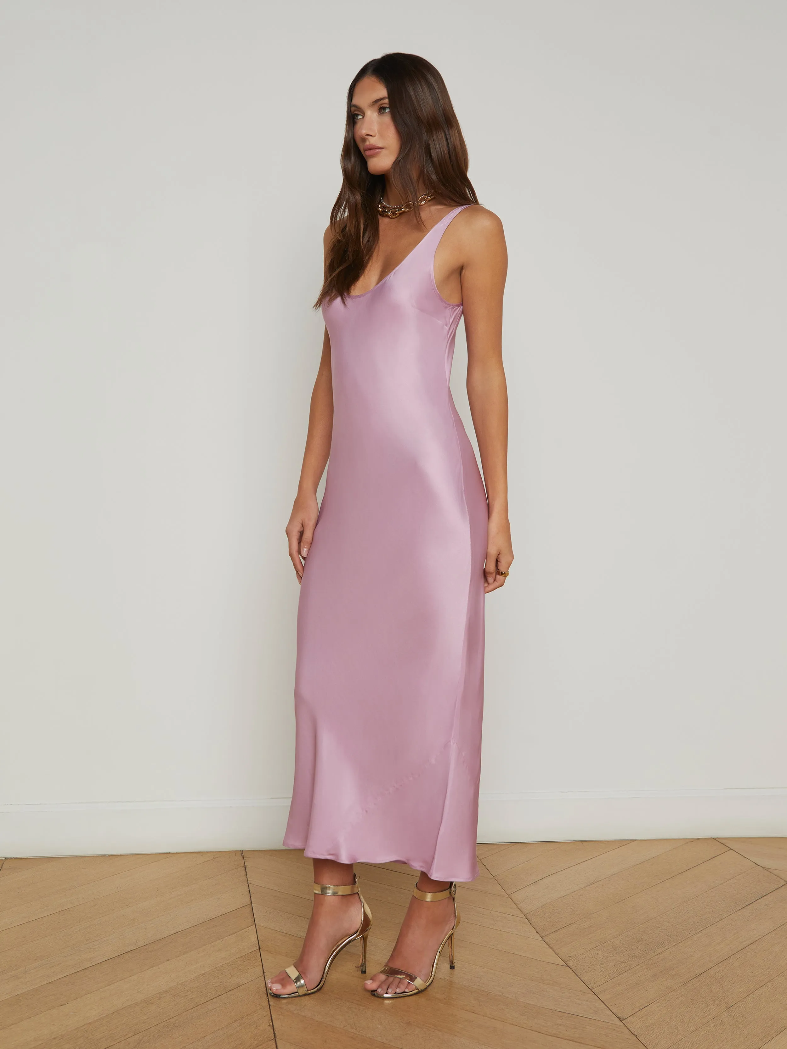 Akiya Satin Maxi Dress
