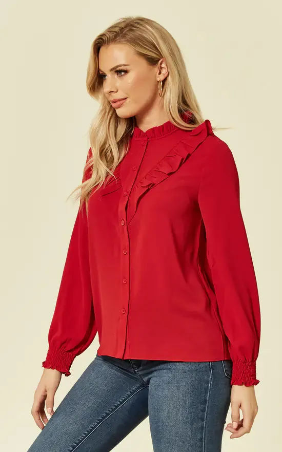 Amaya Blouse Red