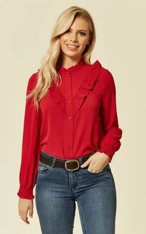 Amaya Blouse Red