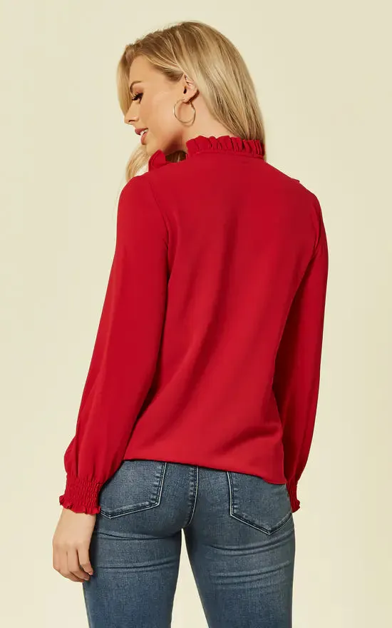 Amaya Blouse Red