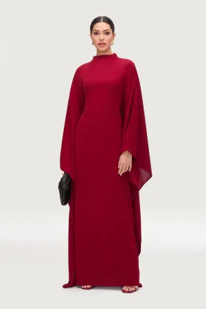 Amira Butterfly Inner Tie Abaya Dress - Karaz