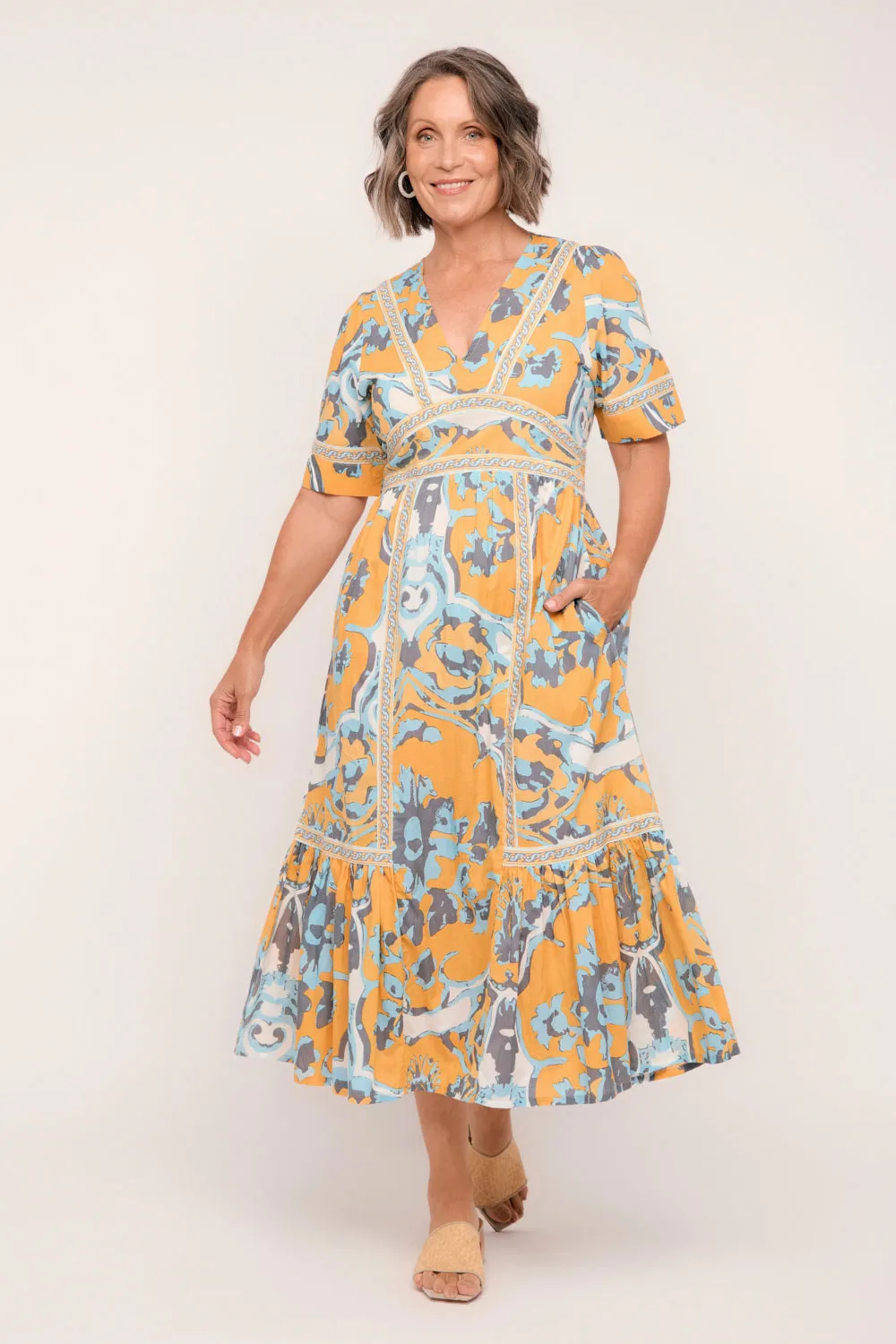 Aurora Maxi Dress in Sardinia