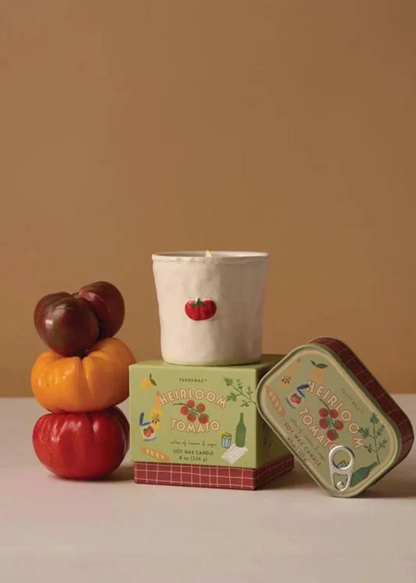 Bistro Tomato Ceramic Candle - Heirloom Tomato - 8oz.