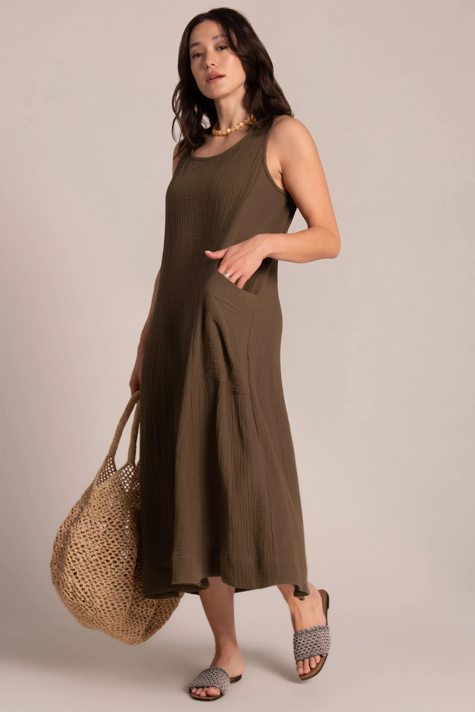 Breeze EZ Flare Dress | Sepia