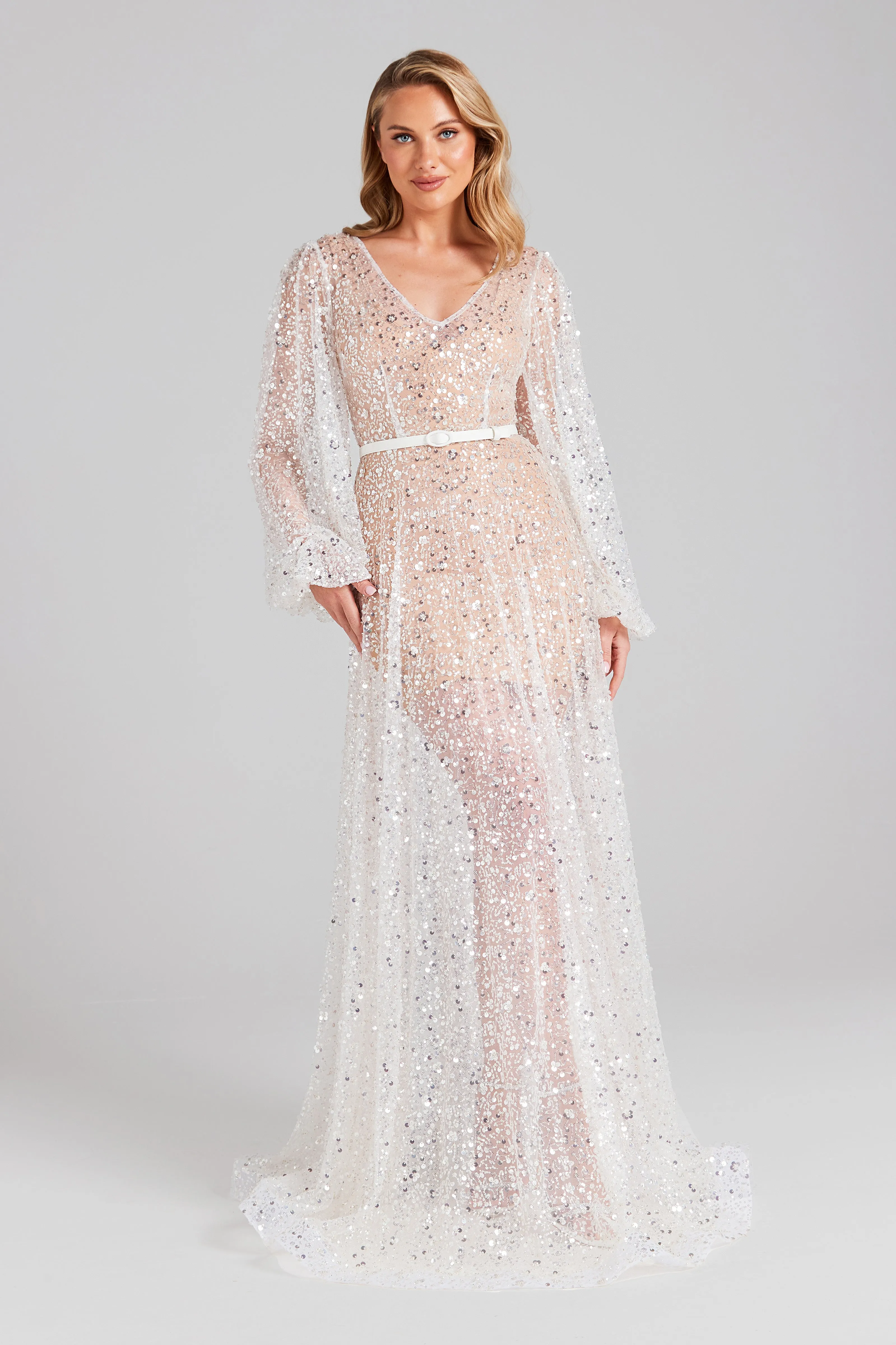 Cassandra White Maxi Dress