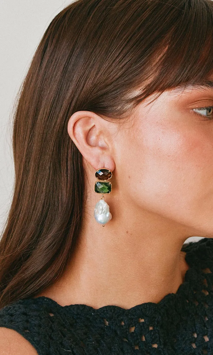 Christie Nicolaides Amaia Earrings - Green