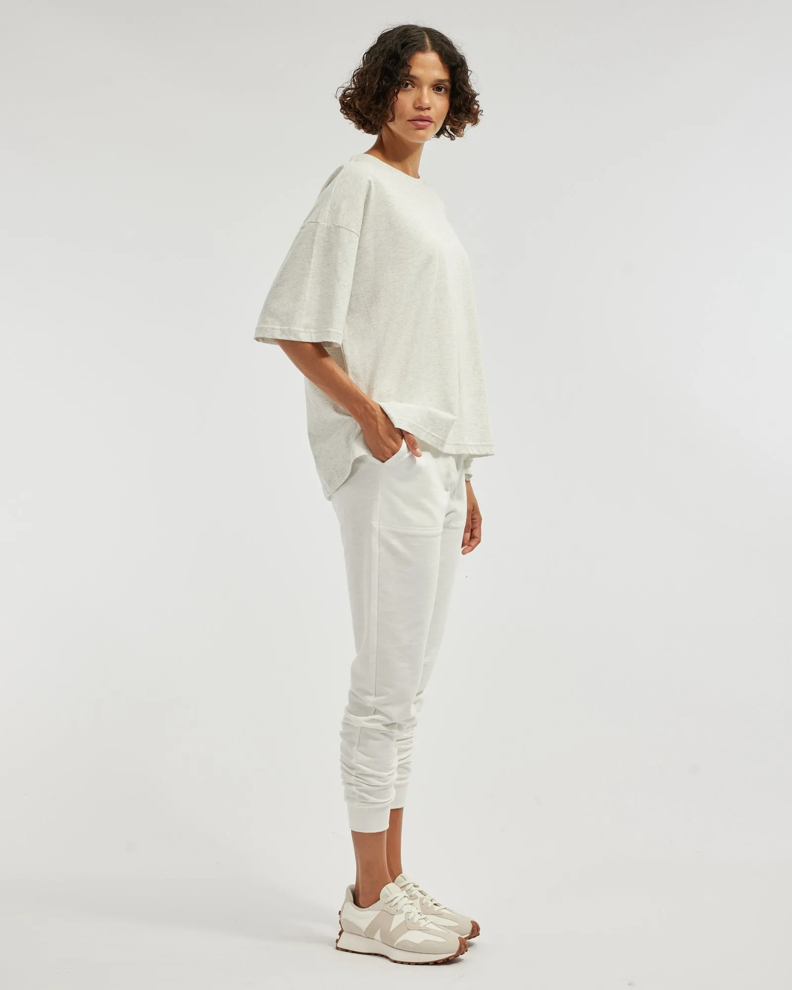 Denver Full Length Jogger - White