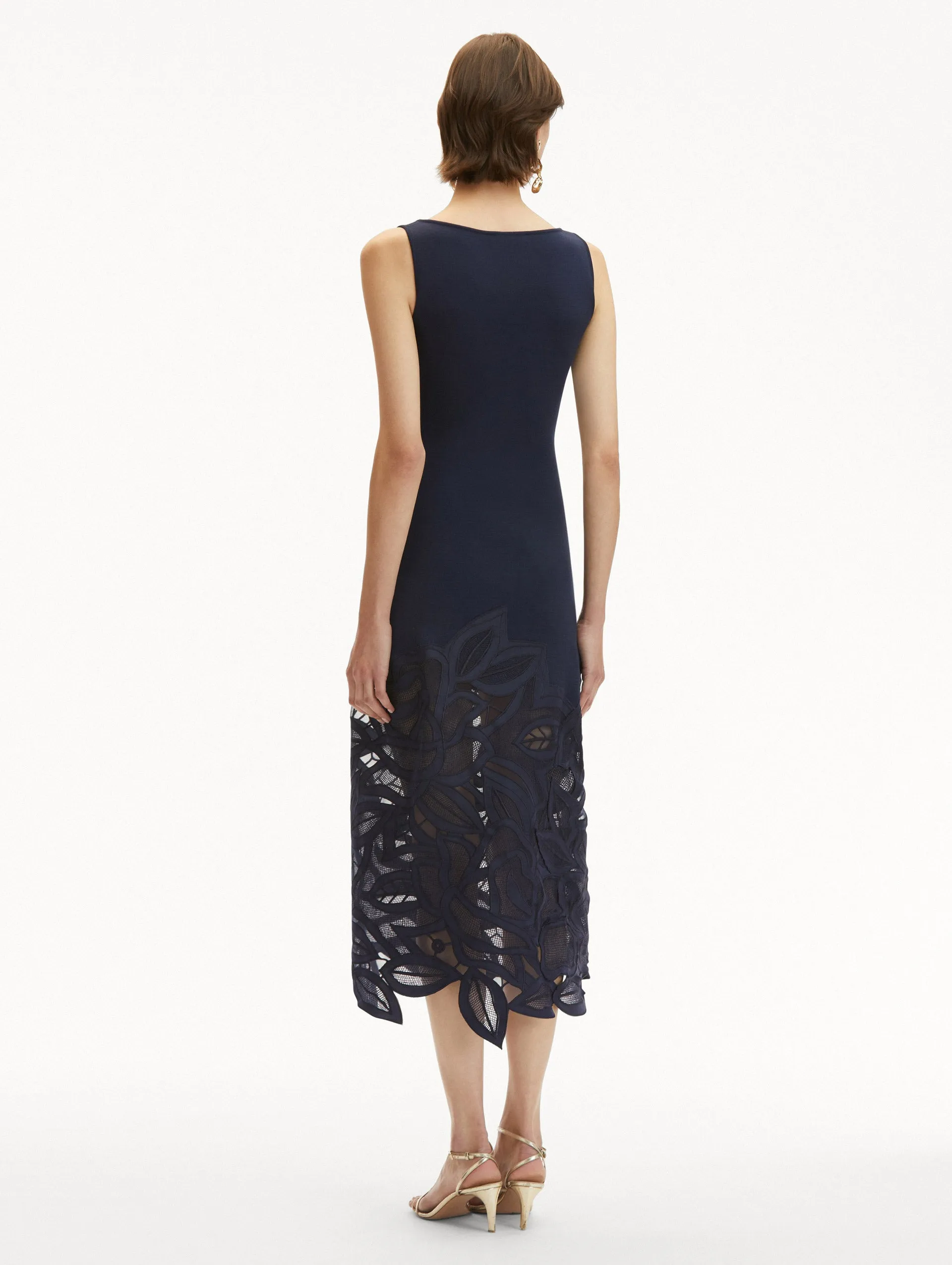 English Rose Cutout Knit Dress