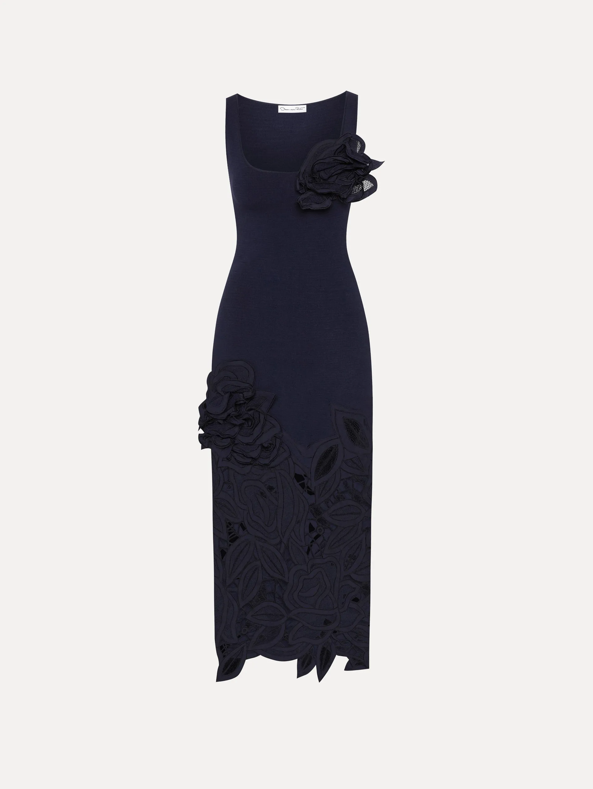 English Rose Cutout Knit Dress