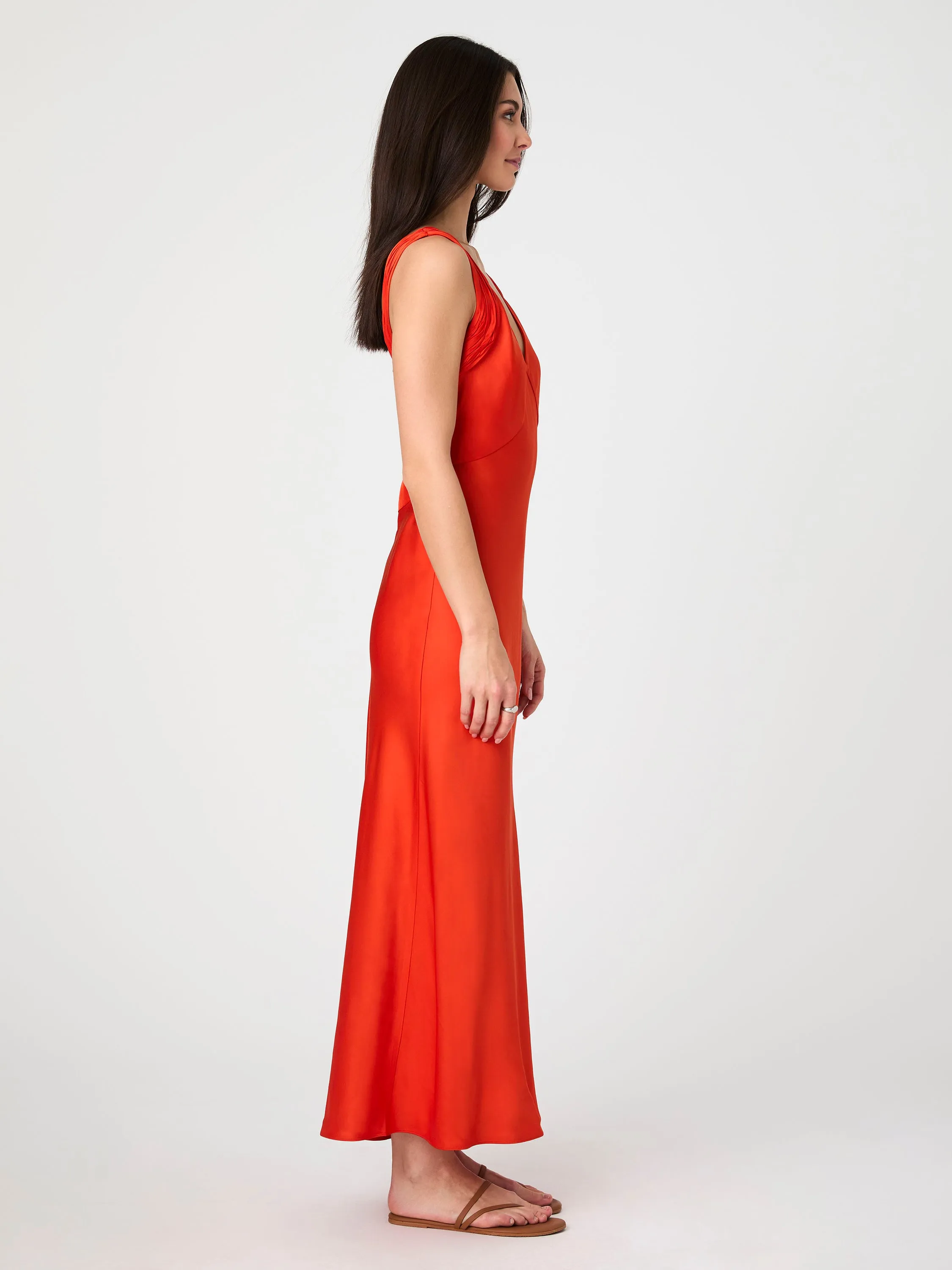 Ennis Satin Midaxi Dress