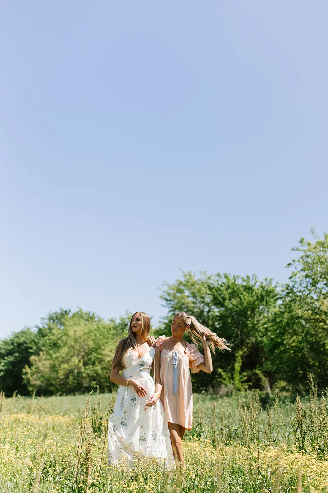 Fawna Floral Midi Dress in Cream