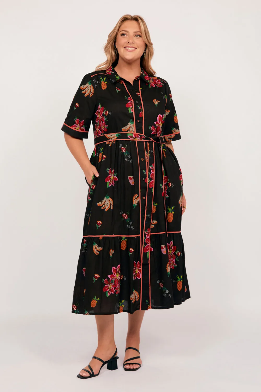 Ginette Maxi Dress in Tapestry Blooms