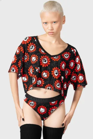 Gloomy Garden V-Neck Top