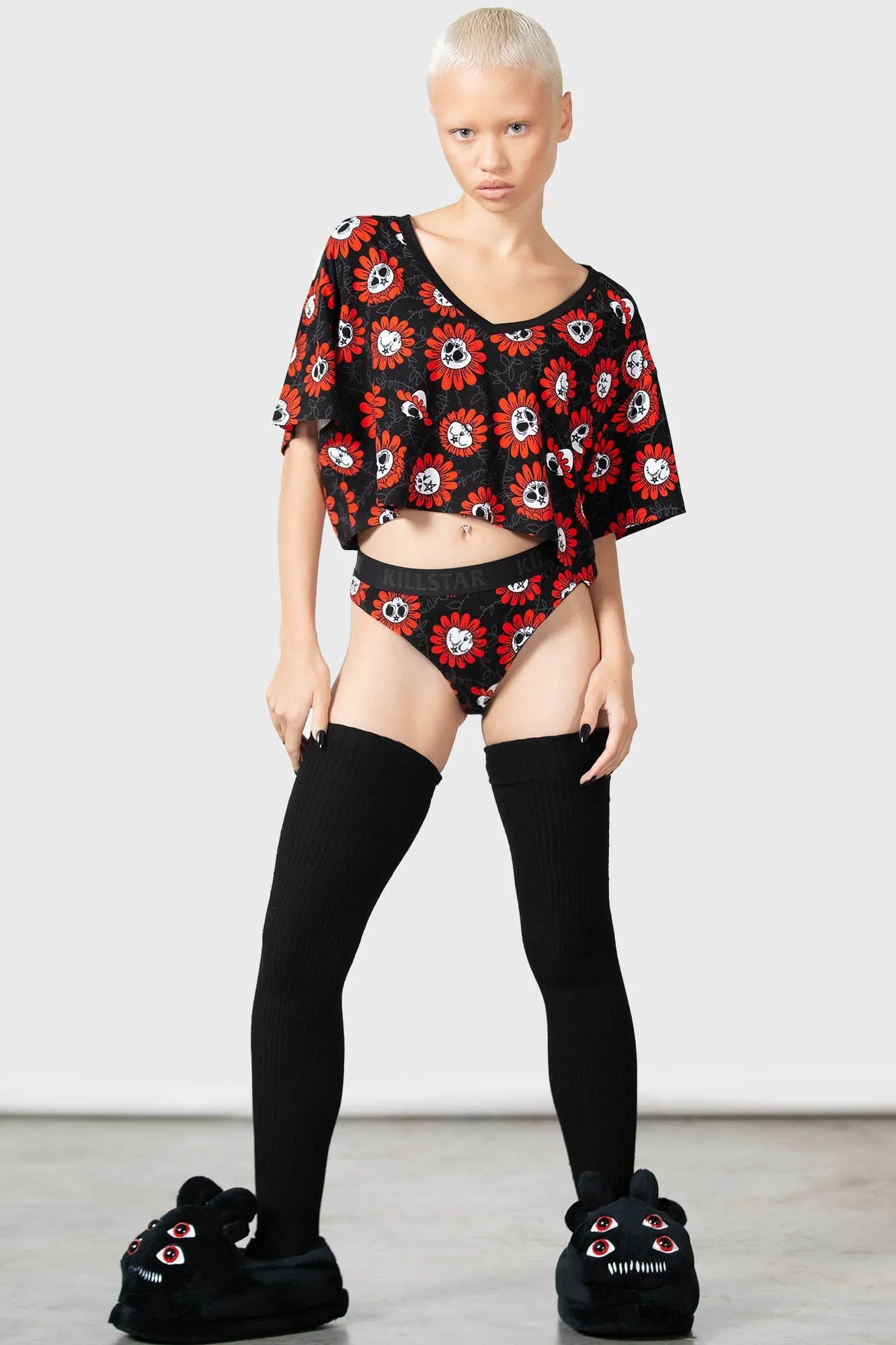 Gloomy Garden V-Neck Top