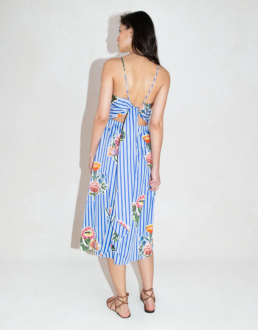 Goreti Cotton Midi Dress - California Garden - SALE