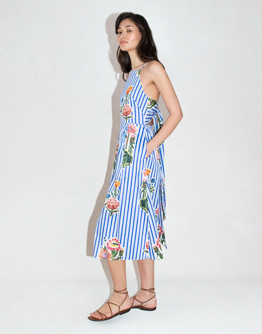 Goreti Cotton Midi Dress - California Garden - SALE