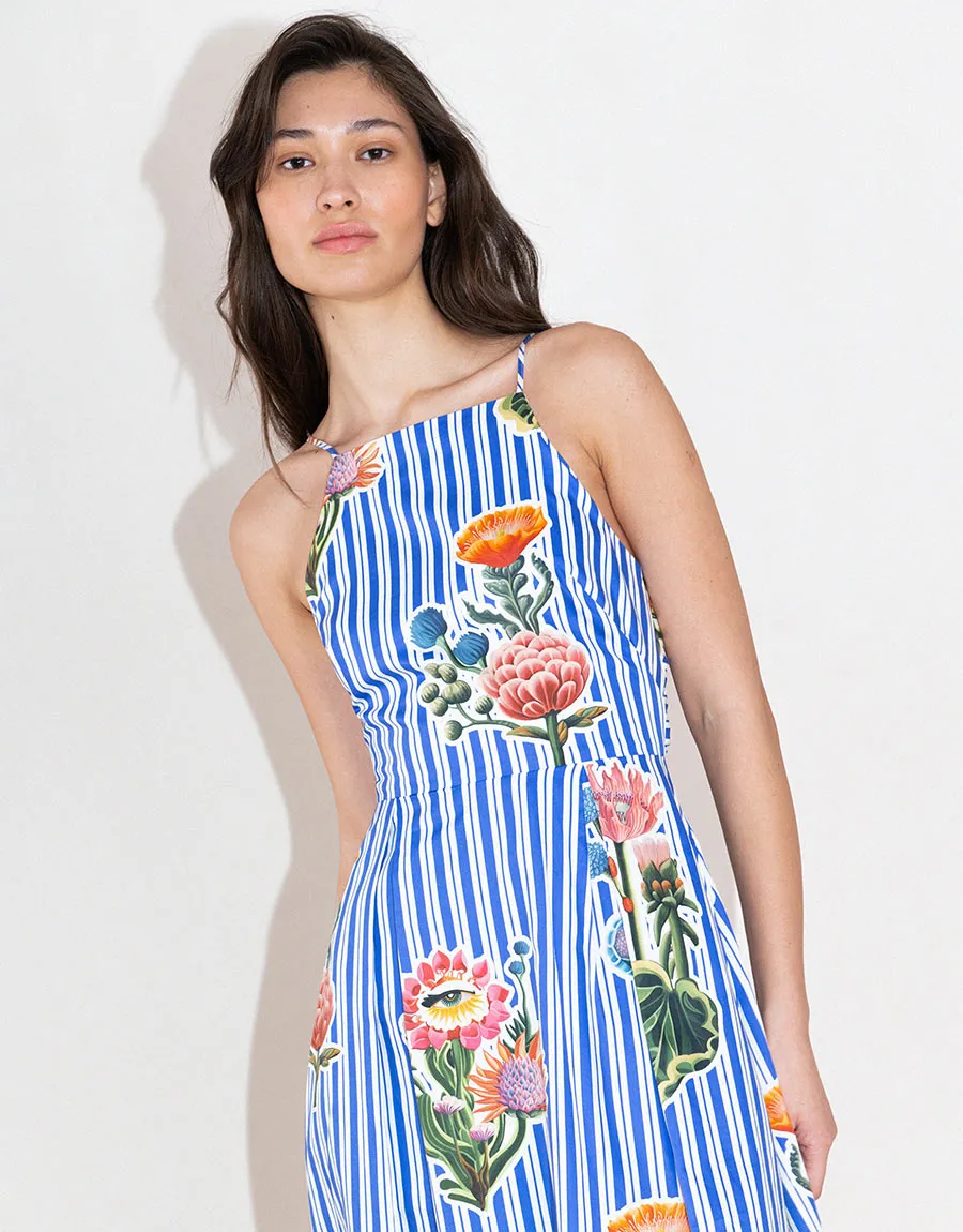 Goreti Cotton Midi Dress - California Garden - SALE