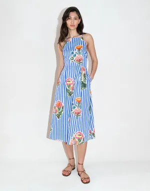 Goreti Cotton Midi Dress - California Garden - SALE