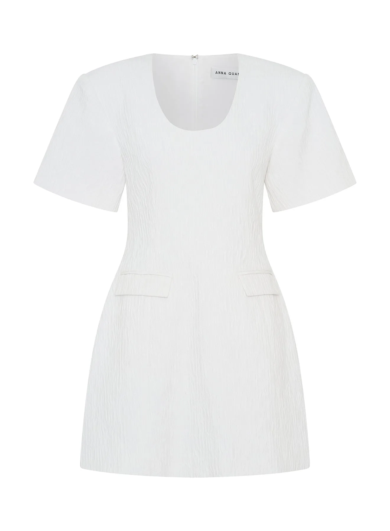 HAYDEN DRESS (WHITE CRINKLE)