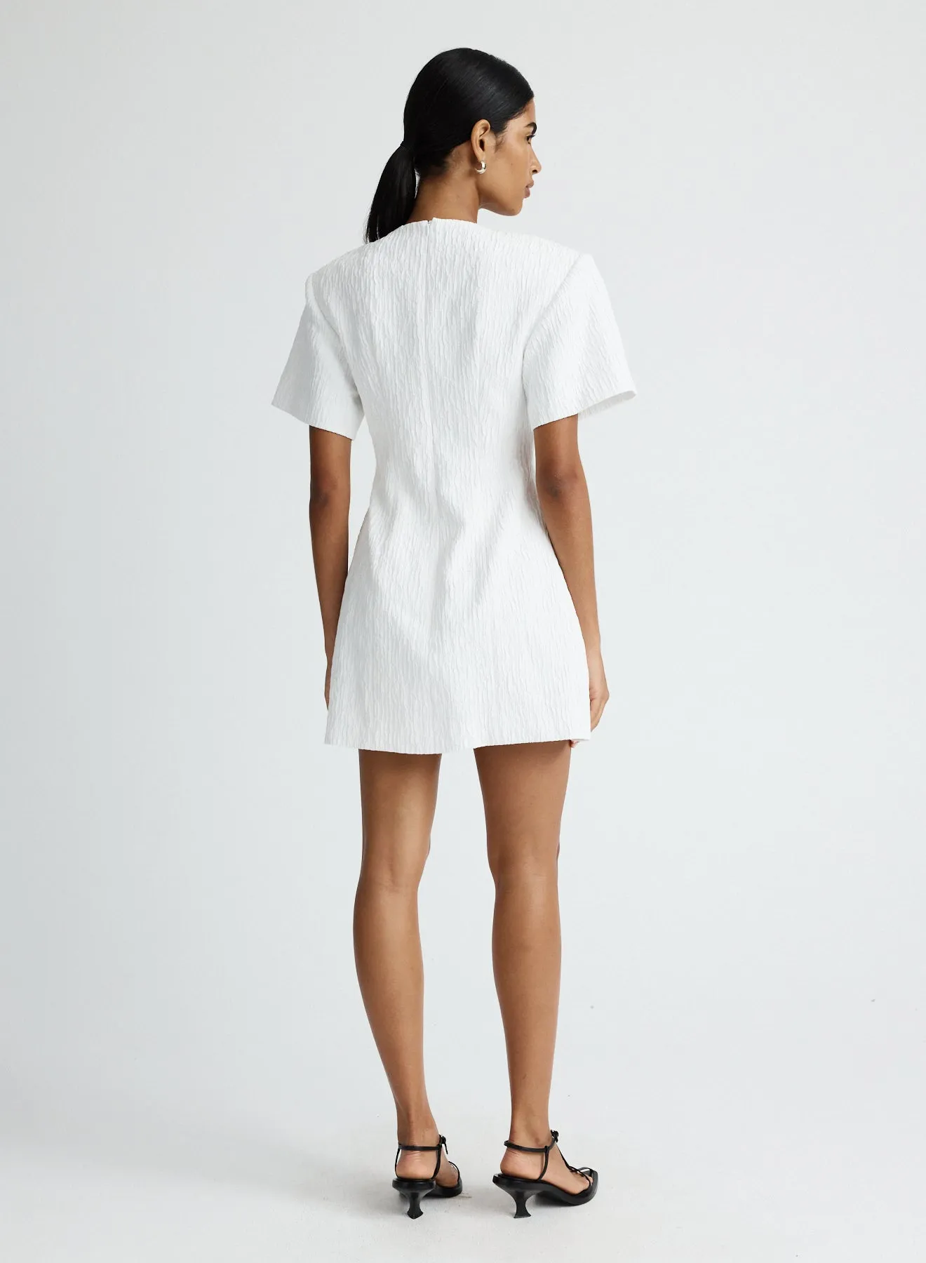 HAYDEN DRESS (WHITE CRINKLE)