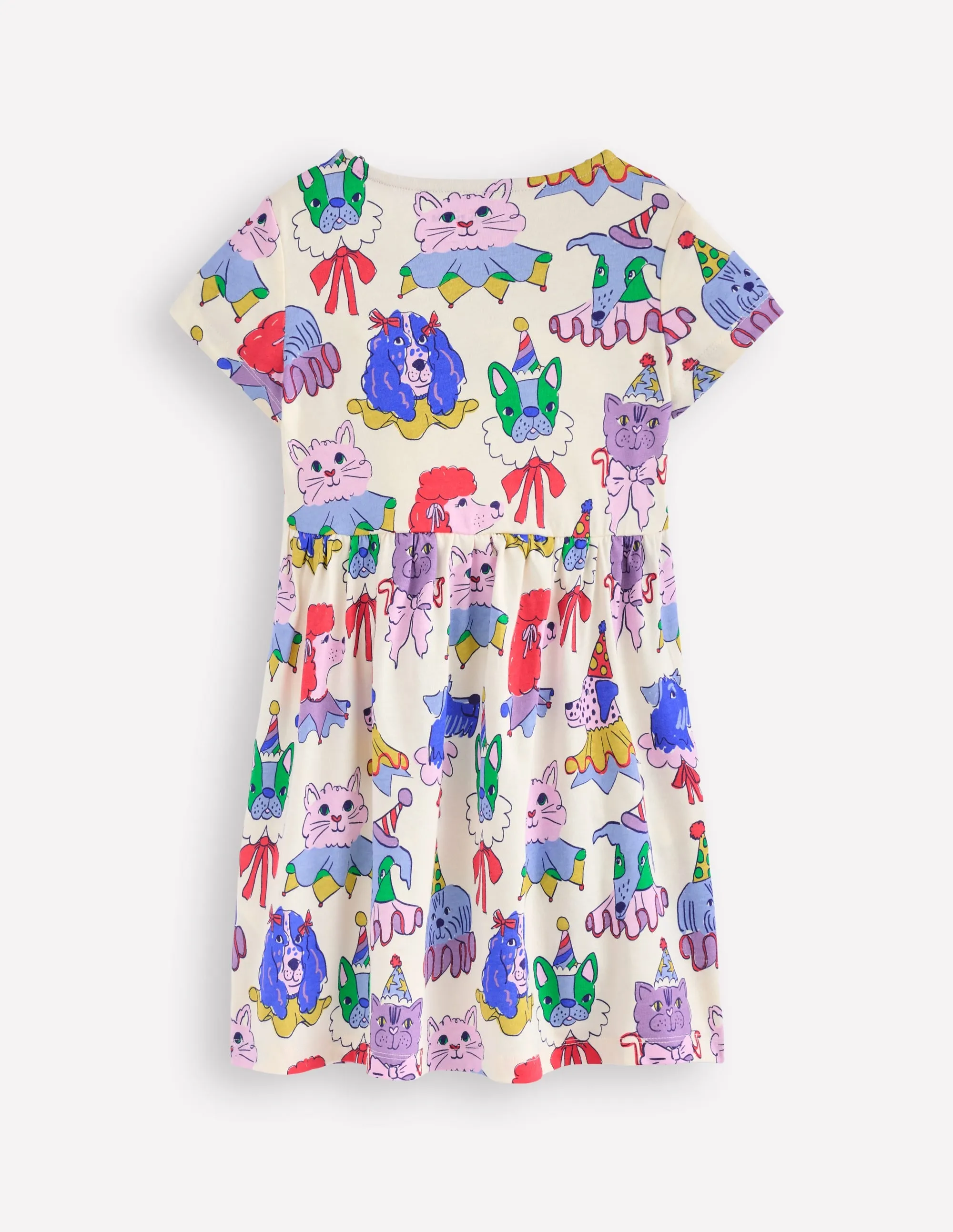 Heart Pocket Fun Jersey Dress-Soft Ivory Parade Pets