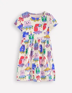 Heart Pocket Fun Jersey Dress-Soft Ivory Parade Pets