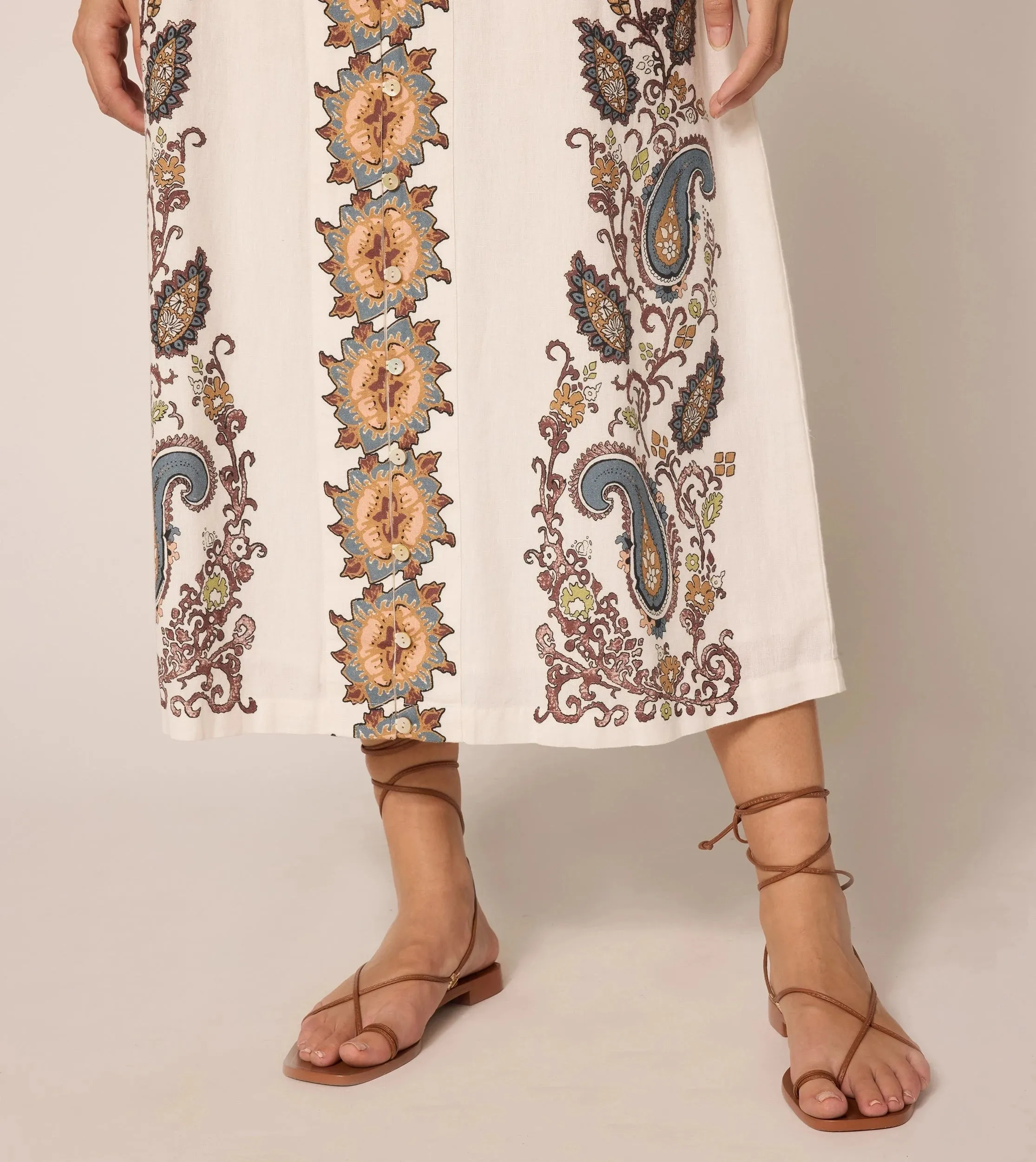 Jolene Ankle Dress | Veneto Paisley