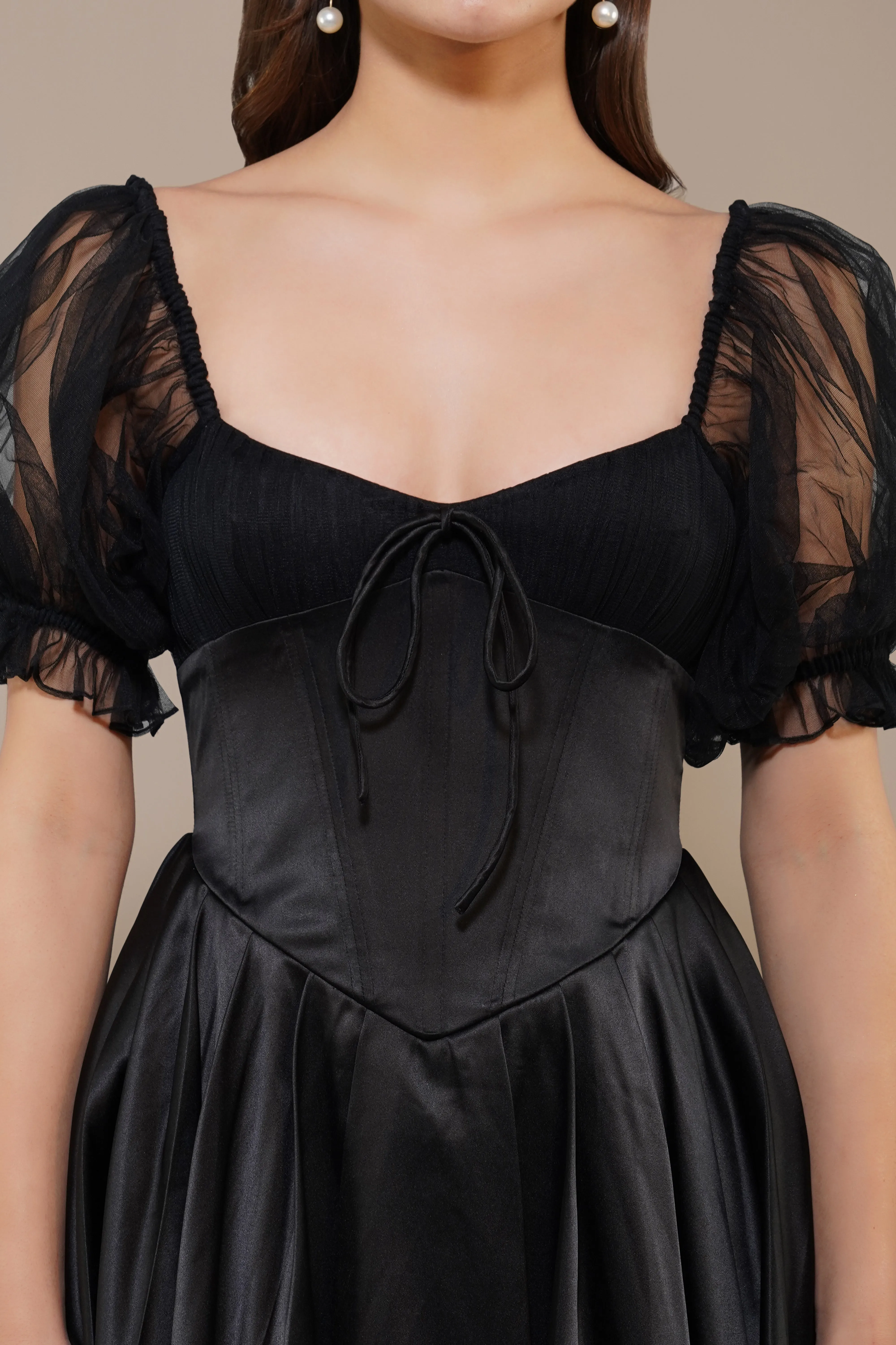 Keila Mini Dress in Black