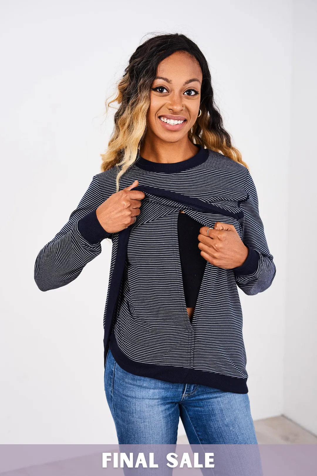 Latched Mama Lightweight Petal Nursing Crewneck - Final Sale