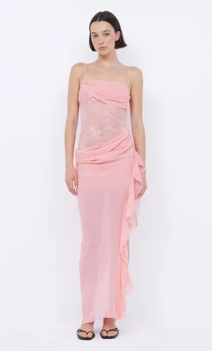 LIV ASYM DRESS  - PINK SHERBET