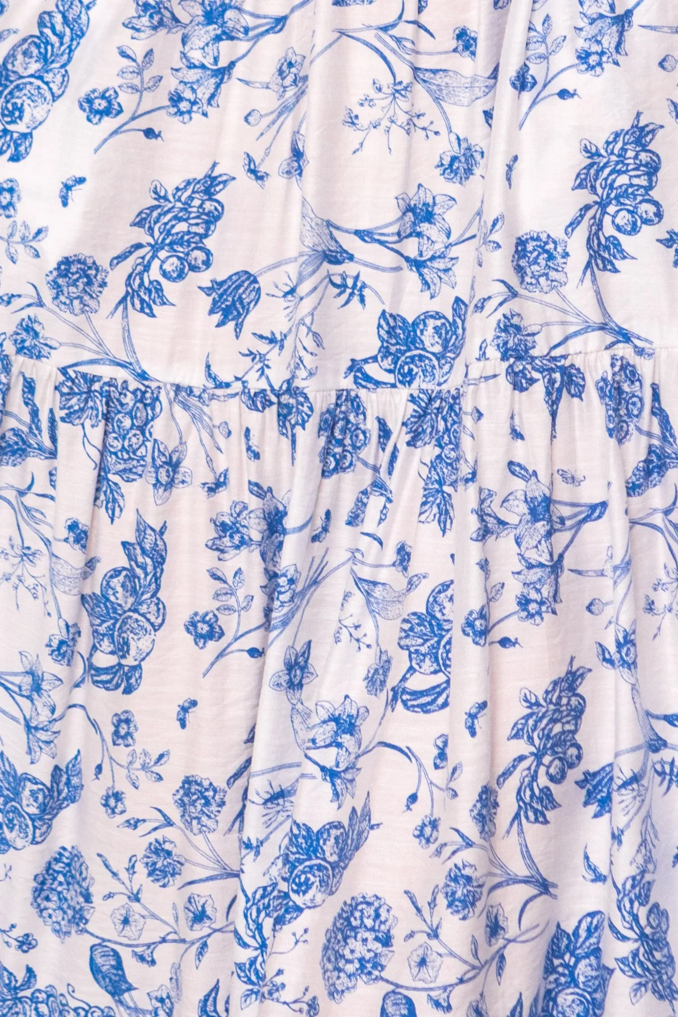 Madeline Maxi Dress in Indigo Floral
