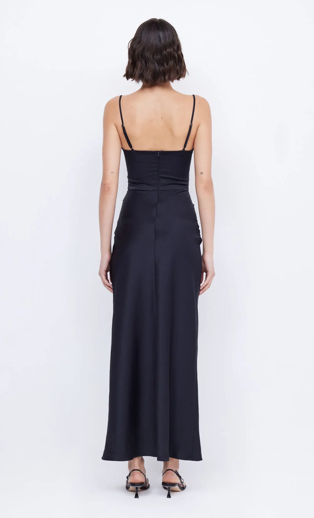 MARI LOU KNOT DRESS - BLACK