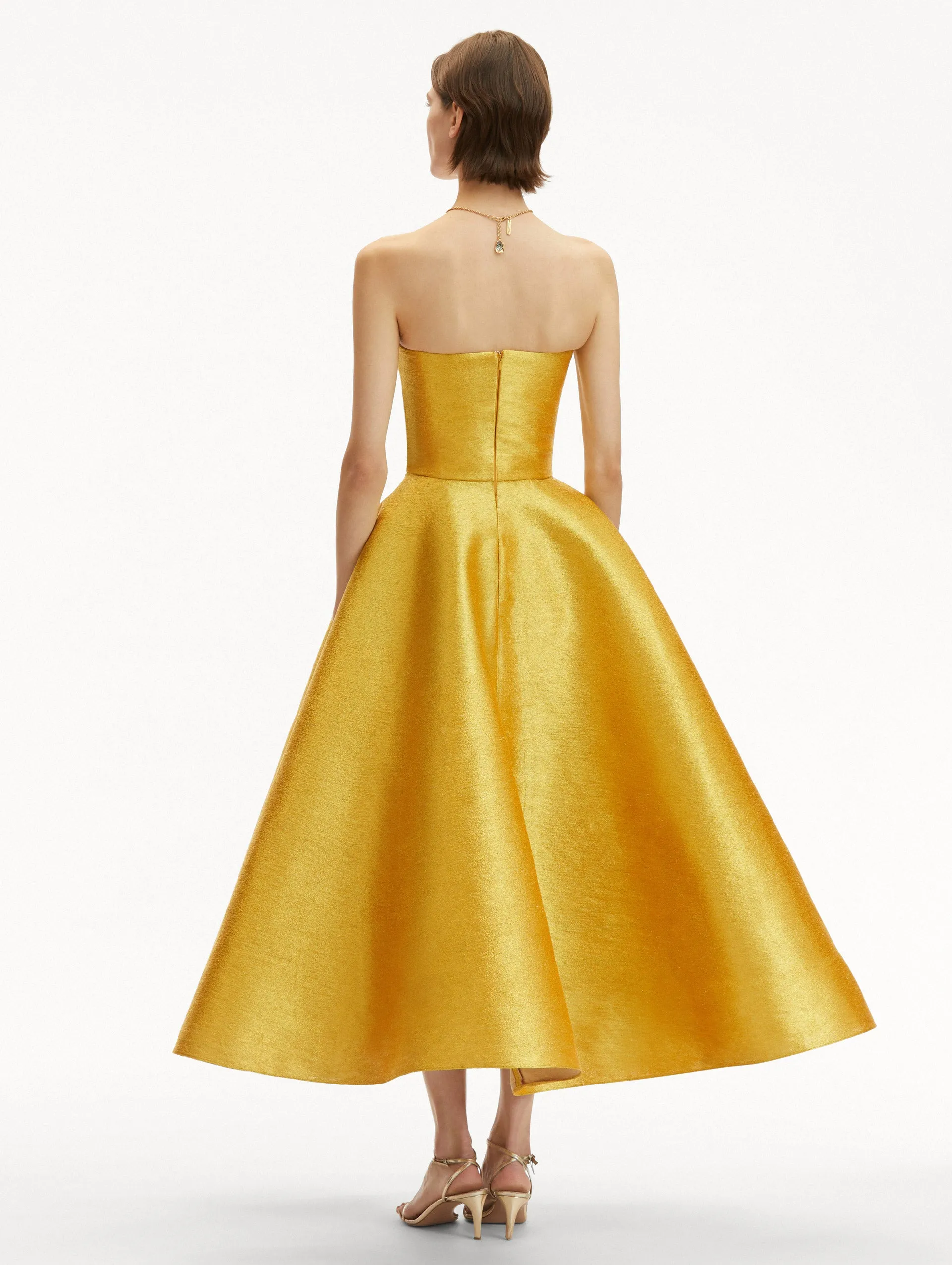 Metallic Threadwork Cocktail Dress