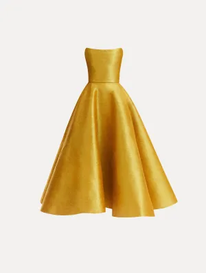Metallic Threadwork Cocktail Dress