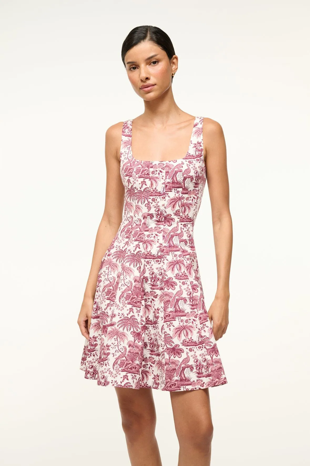 MINI WELLS DRESS | BORDEAUX TOILE