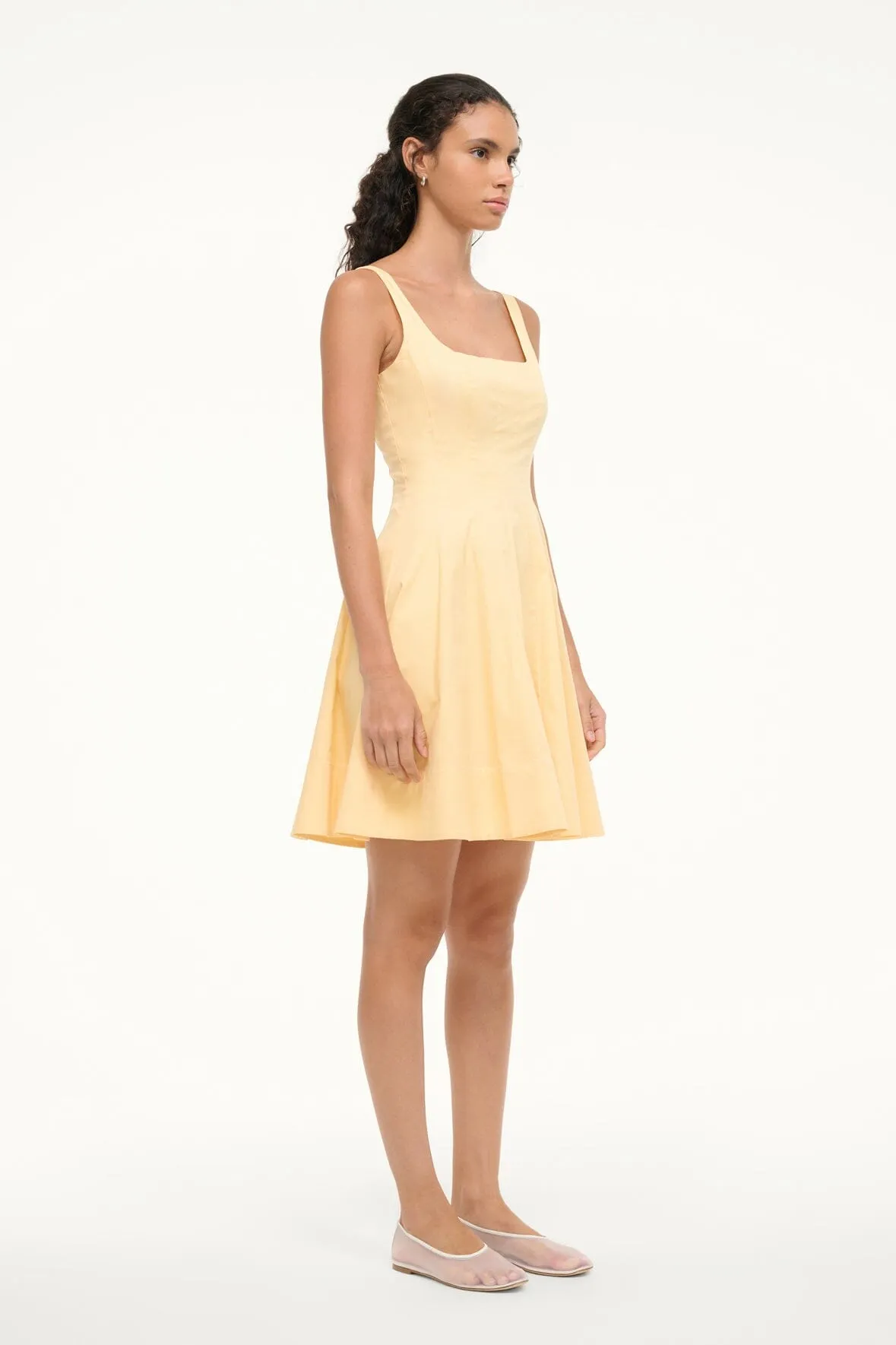 MINI WELLS DRESS | PALE HONEY