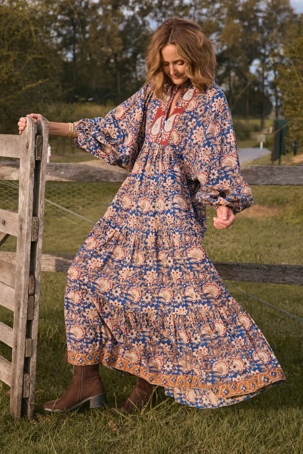 Mirabelle Frill Dress in Twilight