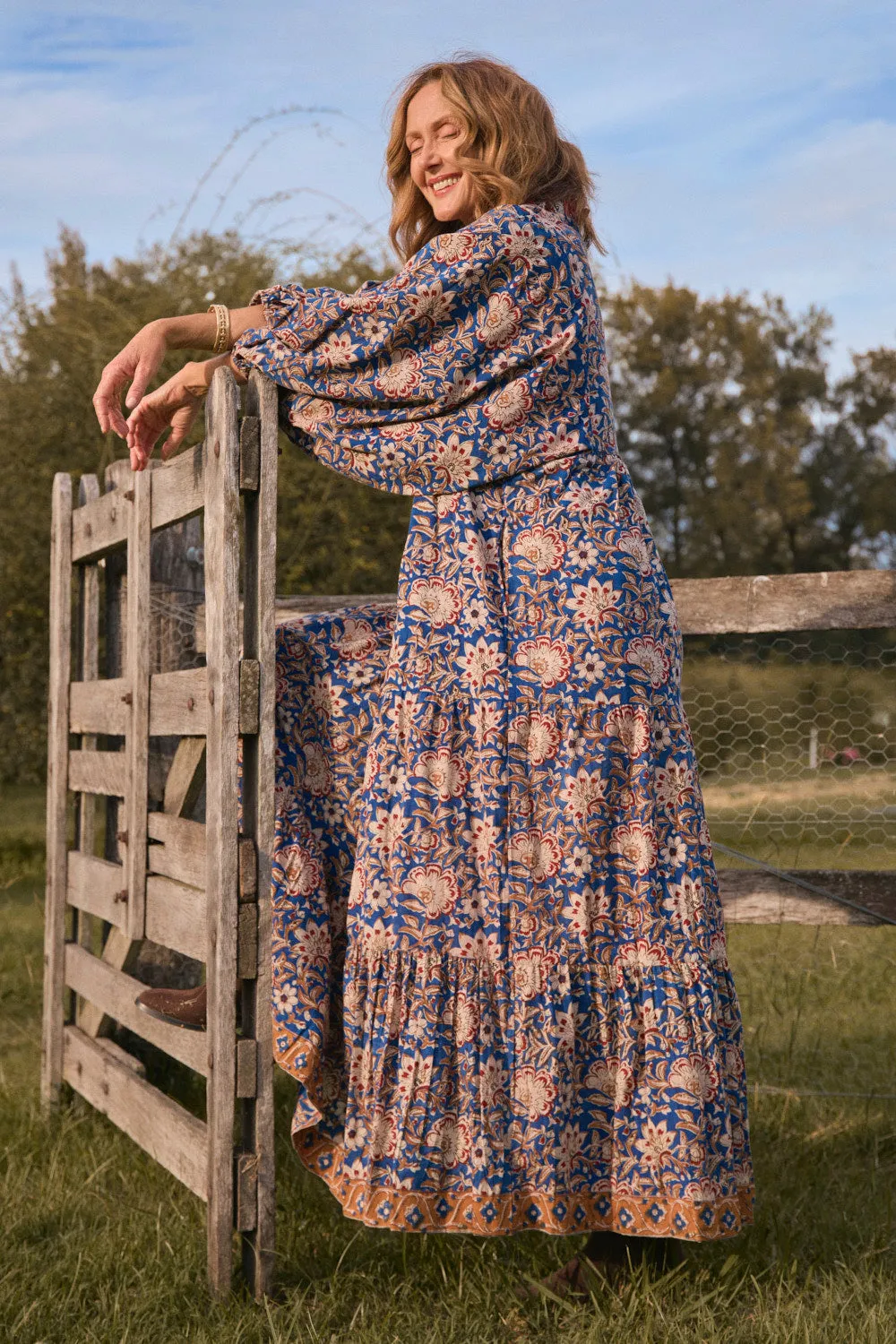 Mirabelle Frill Dress in Twilight