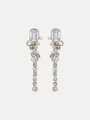 Mixed Crystal Clip-On Earrings