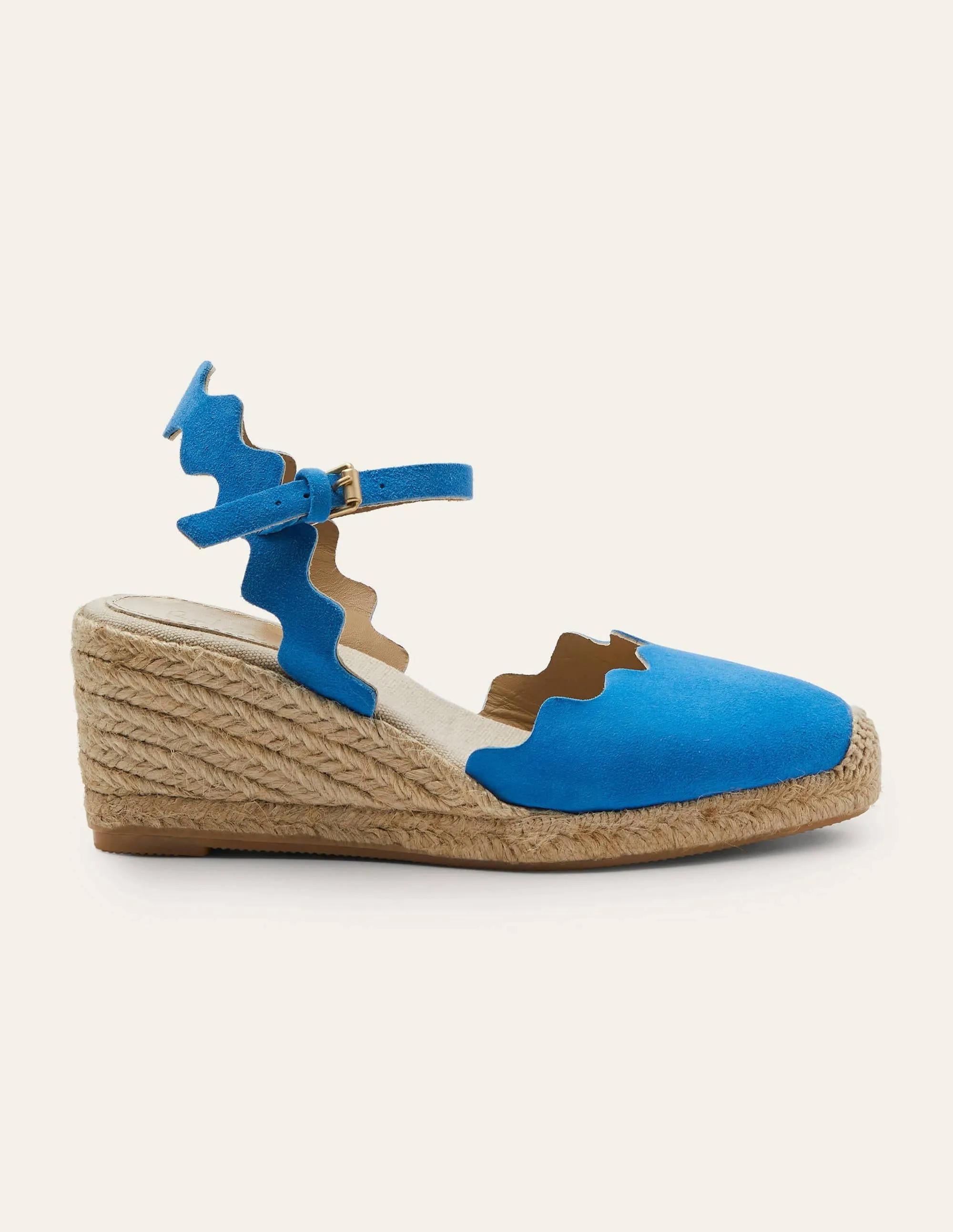 Nadine Espadrille Wedges-Moroccan Blue