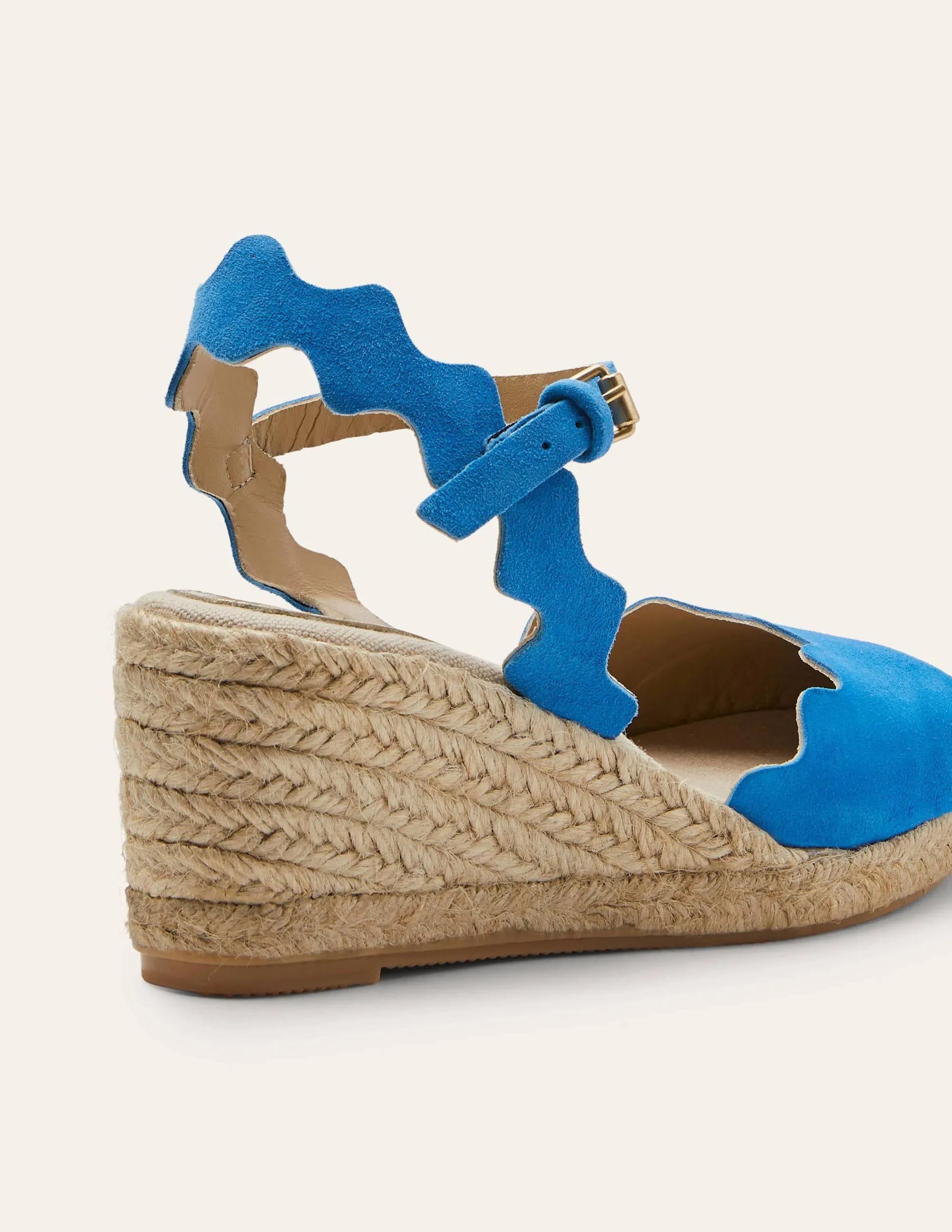 Nadine Espadrille Wedges-Moroccan Blue