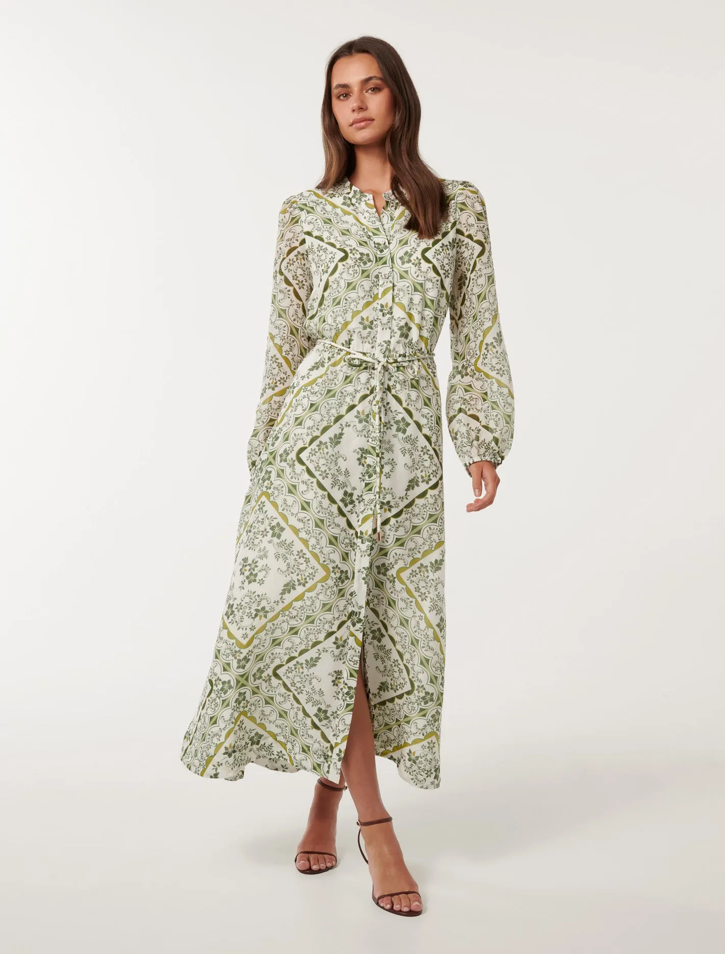 Penelope Printed Midi Dress