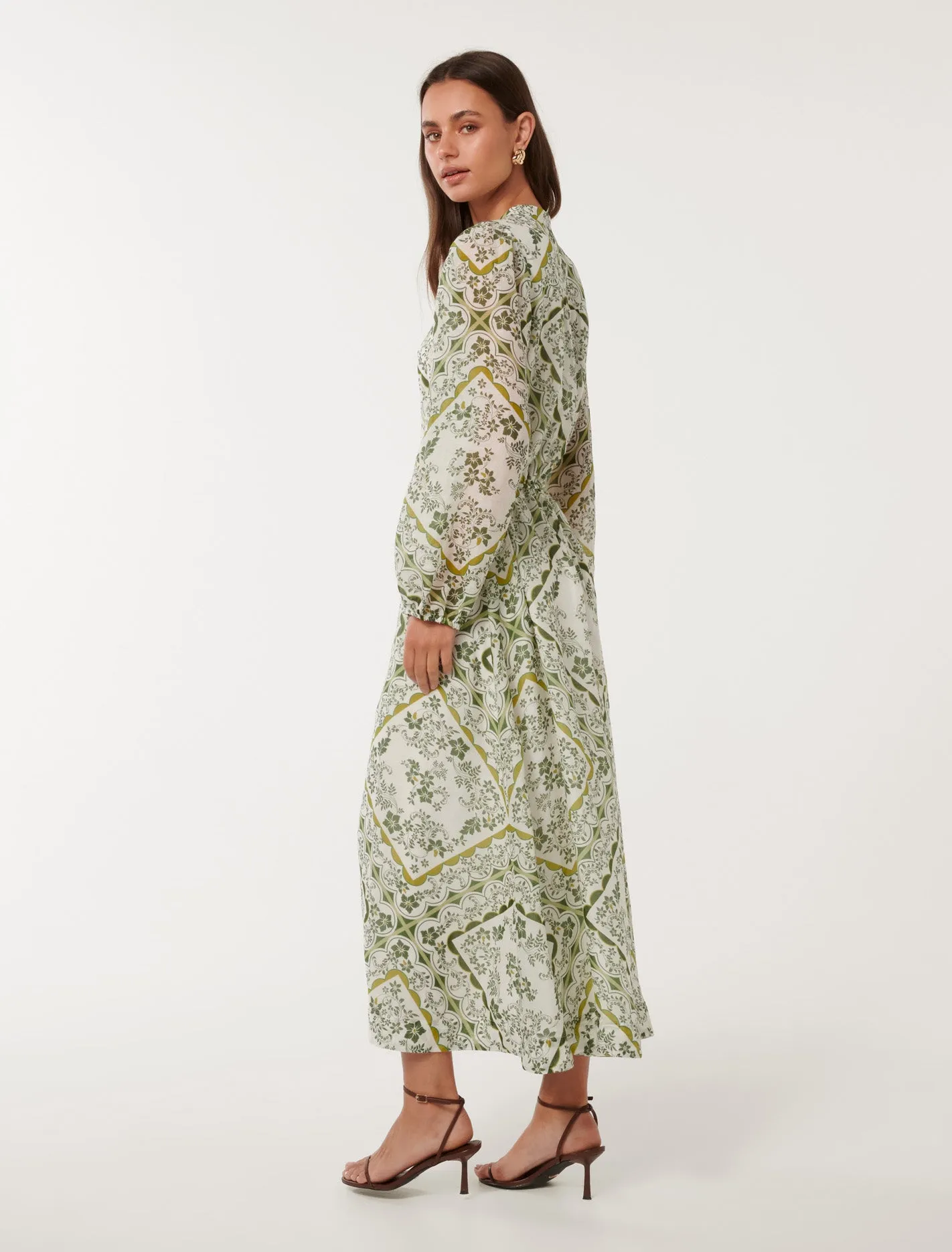 Penelope Printed Midi Dress