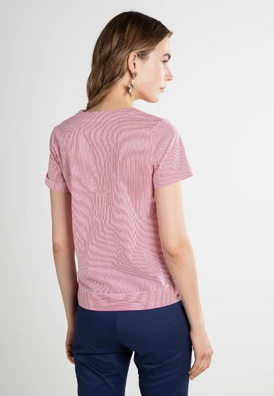 Penny Top White/Red
