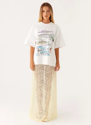 PM Tour Oversized Tee - Pm Tour Print