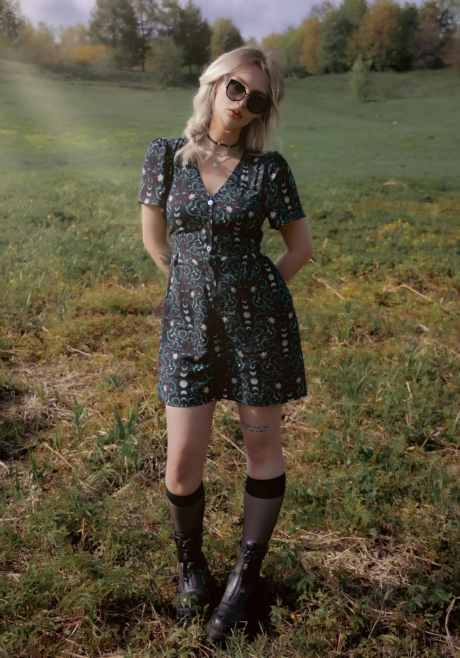 Pythia Button Up Playsuit