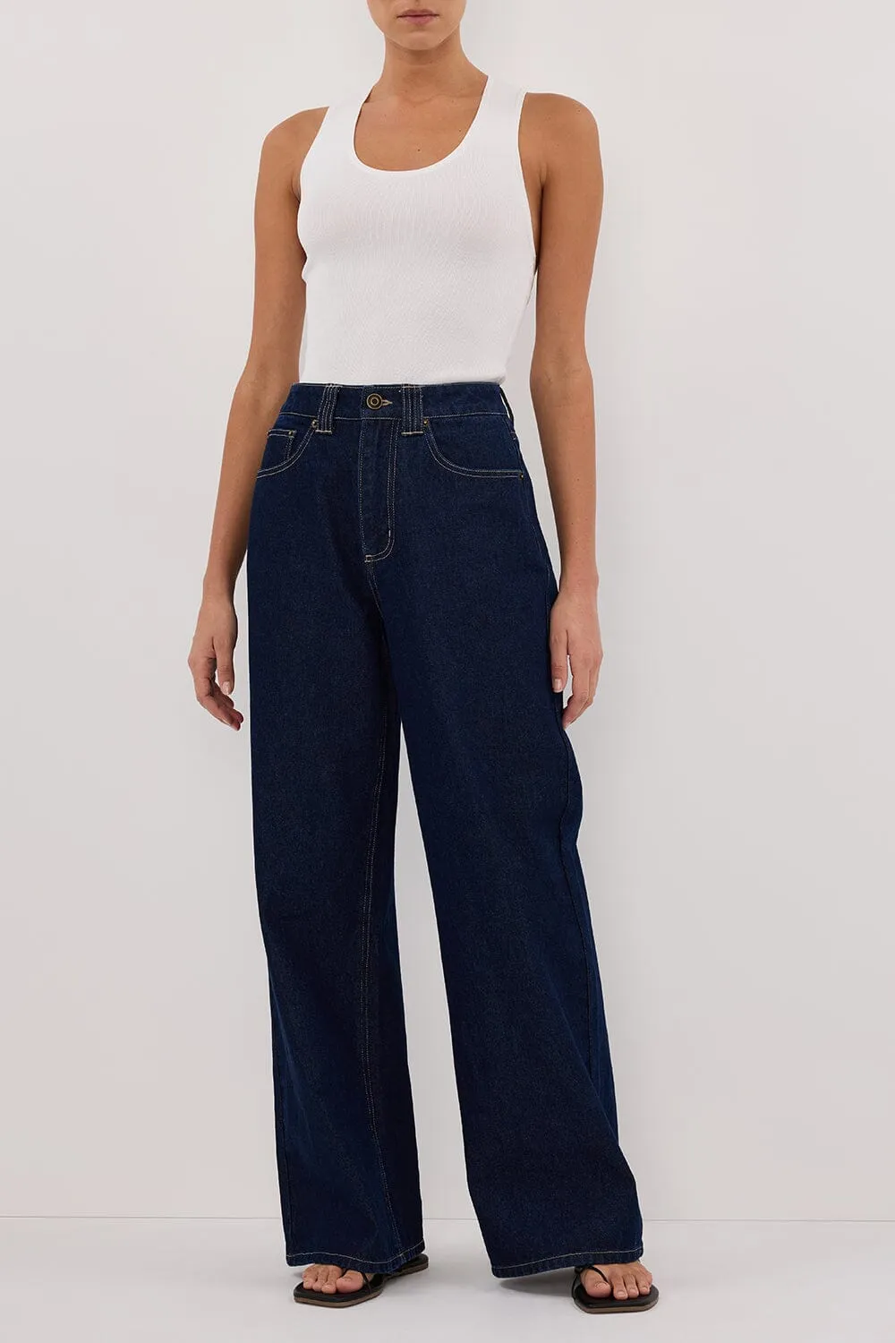 REAGAN 2.0 INDIGO SLOUCHY JEAN