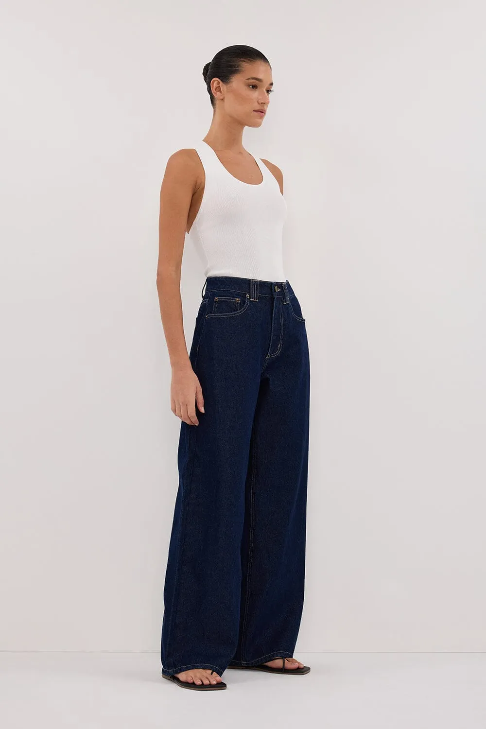 REAGAN 2.0 INDIGO SLOUCHY JEAN